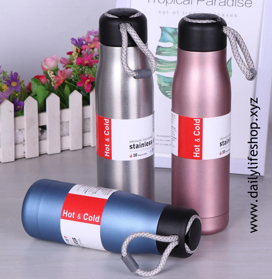 Sports Hot & Cold Water Bottle 550 ml (Regular Quality)